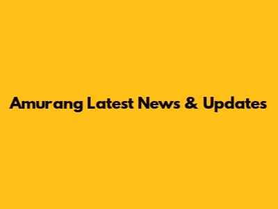 Amurang Latest News & Updates