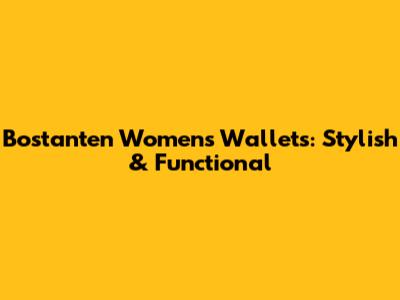 Bostanten Women's Wallets: Stylish & Functional