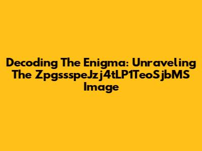 Decoding The Enigma: Unraveling The ZpgssspeJzj4tLP1TeoSjbMS Image