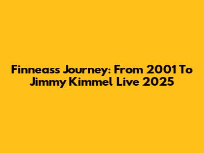 Finneas's Journey: From 2001 To Jimmy Kimmel Live 2025
