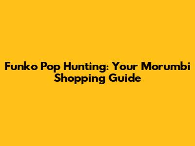 Funko Pop Hunting: Your Morumbi Shopping Guide