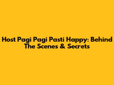 Host Pagi Pagi Pasti Happy: Behind The Scenes & Secrets
