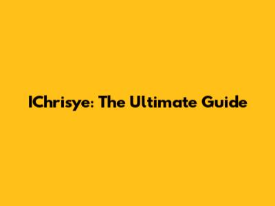 IChrisye: The Ultimate Guide