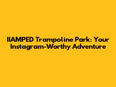 IIAMPED Trampoline Park: Your Instagram-Worthy Adventure