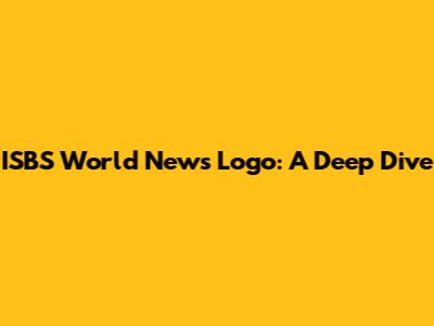 ISBS World News Logo: A Deep Dive