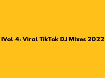 IVol 4: Viral TikTok DJ Mixes 2022