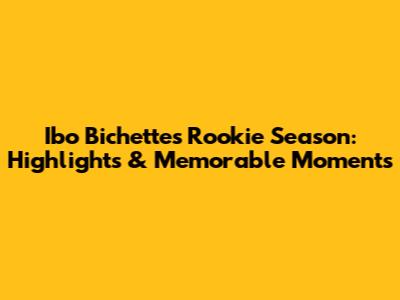Ibo Bichette's Rookie Season: Highlights & Memorable Moments
