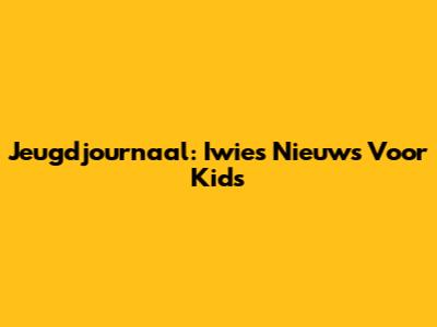 Jeugdjournaal: Iwie's Nieuws Voor Kids