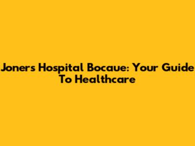 Joners Hospital Bocaue: Your Guide To Healthcare