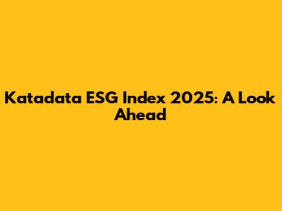 Katadata ESG Index 2025: A Look Ahead