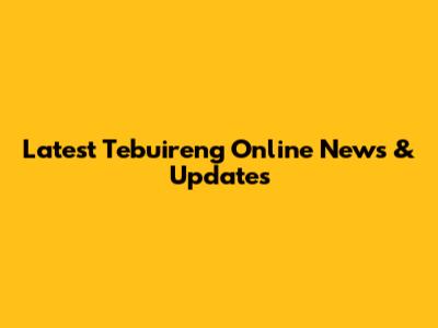 Latest Tebuireng Online News & Updates