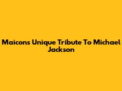 Maicon's Unique Tribute To Michael Jackson