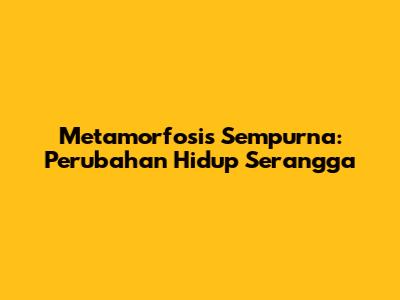 Metamorfosis Sempurna: Perubahan Hidup Serangga
