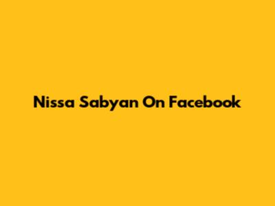 Nissa Sabyan On Facebook