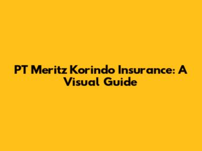 PT Meritz Korindo Insurance: A Visual Guide