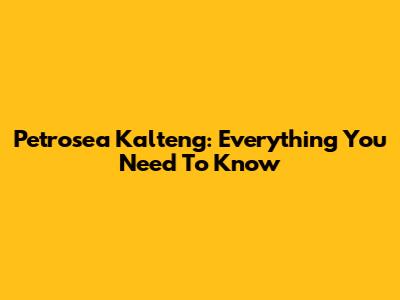 Petrosea Kalteng: Everything You Need To Know