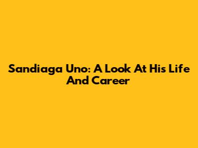 Sandiaga Uno: A Look At His Life And Career