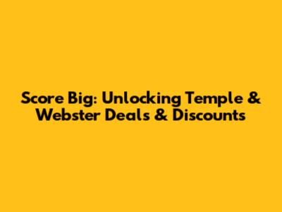 Score Big: Unlocking Temple & Webster Deals & Discounts
