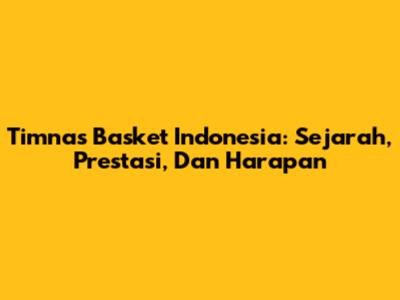 Timnas Basket Indonesia: Sejarah, Prestasi, Dan Harapan