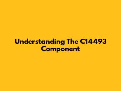 Understanding The C14493 Component