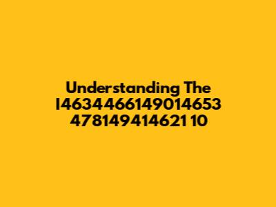 Understanding The I4634466149014653 478149414621 10