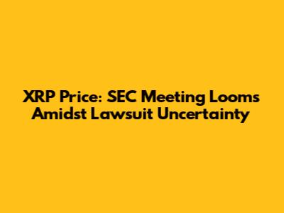 XRP Price: SEC Meeting Looms Amidst Lawsuit Uncertainty